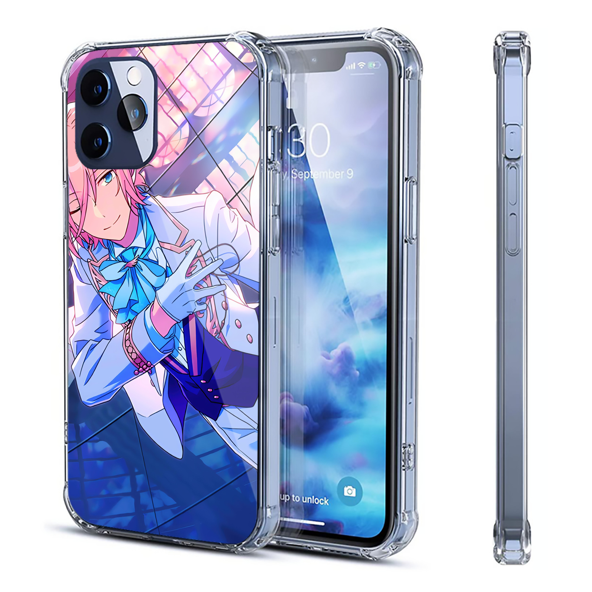 （画像用） あんさんぶるスターズ! Ensemble Stars 【iPhone 12シリーズ対応】透明スマホケース（クリアソフトケース）